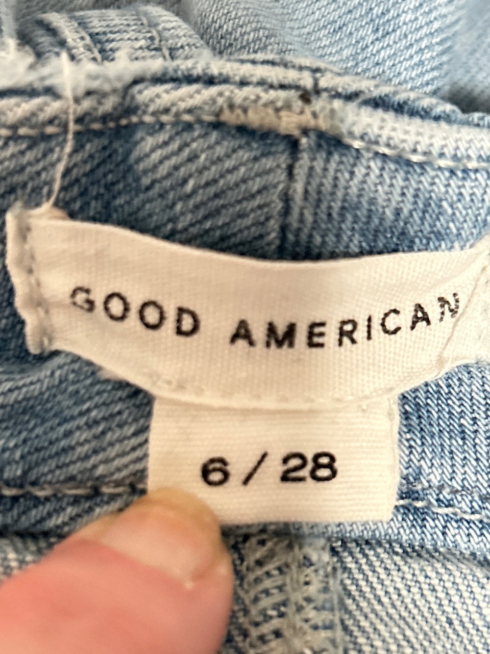 Good American Good Curve Straight Jeans Size 6/28 Blue Medium Wash - Picture 6 of 14